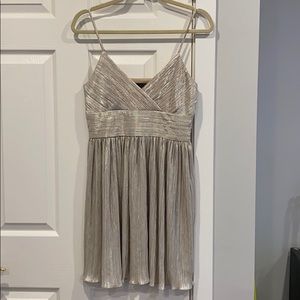 AX shimmer mini dress in Champaign